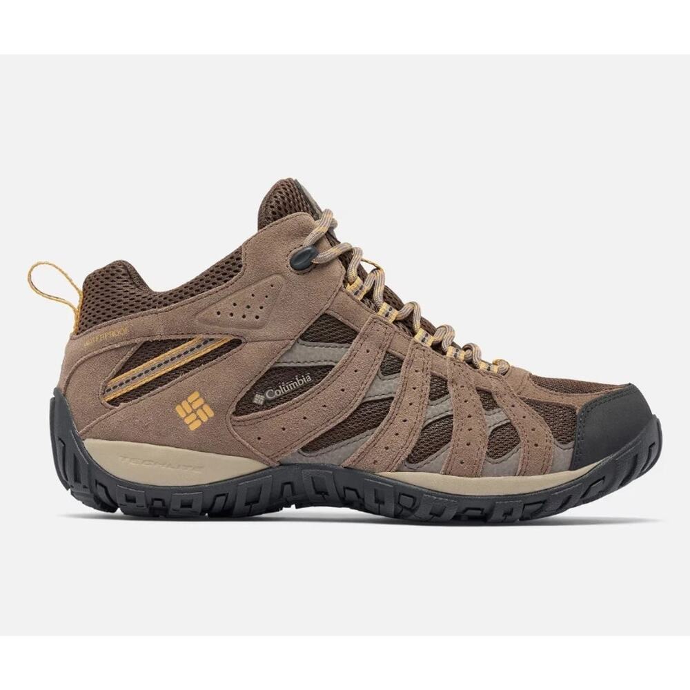 Columbia Redmond Mid Waterproof Hiking Boots Cordovan Dark Banana Men’s 11